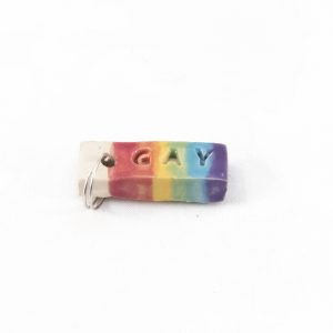 GAY sleutelhanger (regenboog)