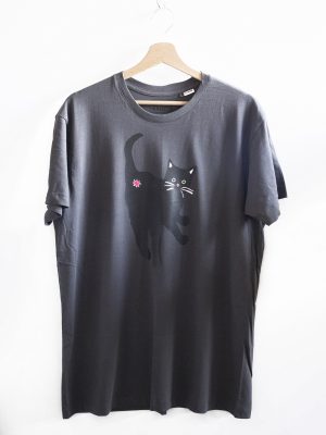 Donkergrijs T-shirt met Siepie met KattenKrent*